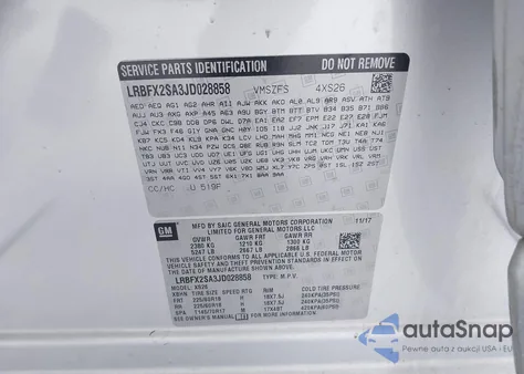 2018 Buick Envision Essence из США, поврежденный, VIN LRBFX2SA3JD028858